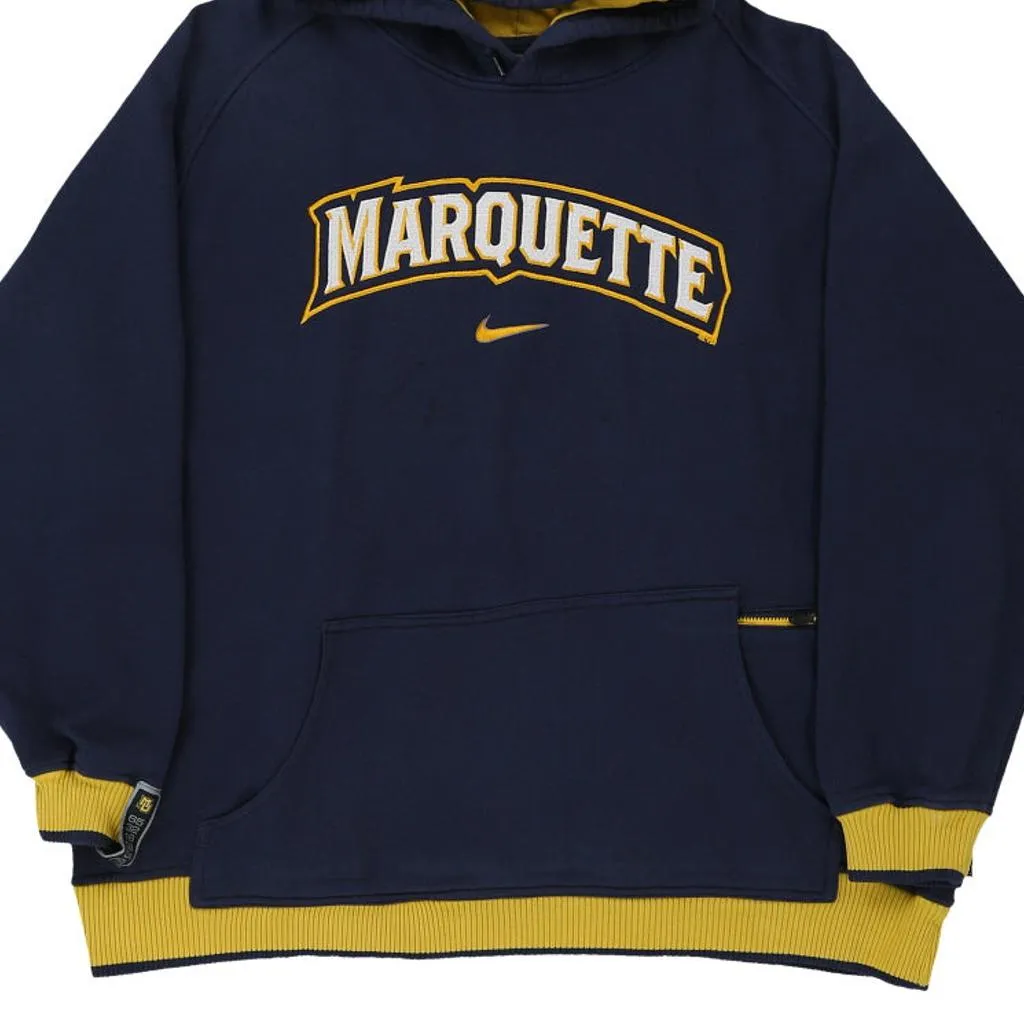 Marquette Nike Hoodie - XL Navy Cotton Blend