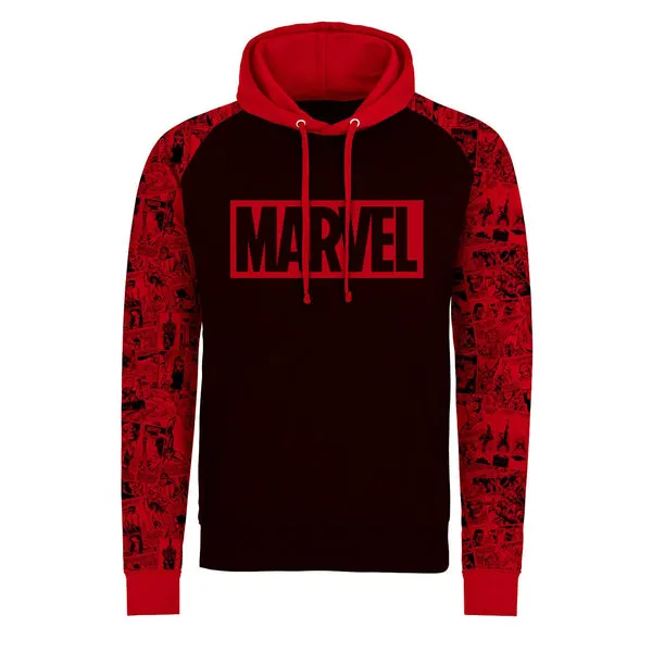 Marvel Comics SuperHeroes Inc. Premium Contrast Pullover Hooded Sweatshirt