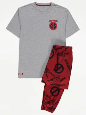 Marvel Deadpool Short Sleeve Pyjamas Gift Set | Men | George at ASDA