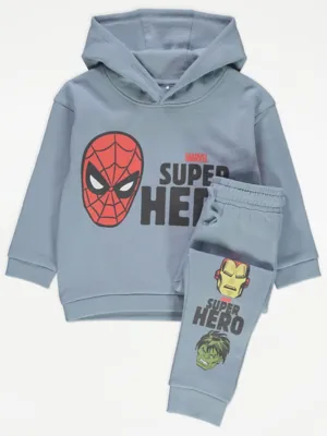 Marvel Superhero Blue Hoodie and Joggers Set | Kids | George at ASDA