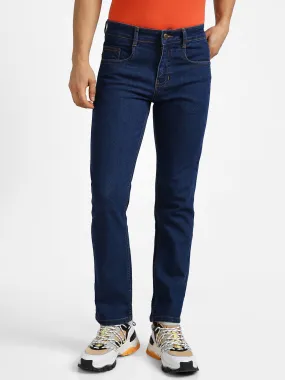 Men's Blue Regular Fit Jeans Stretchable