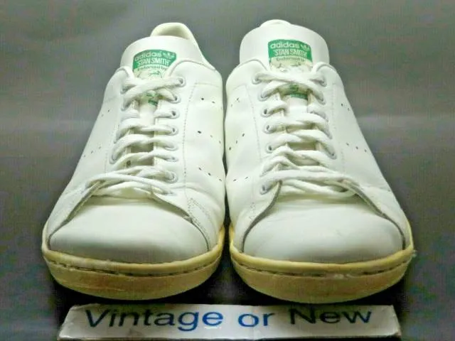 Men's VTG 80's Adidas Originals Stan Smith White Green s...