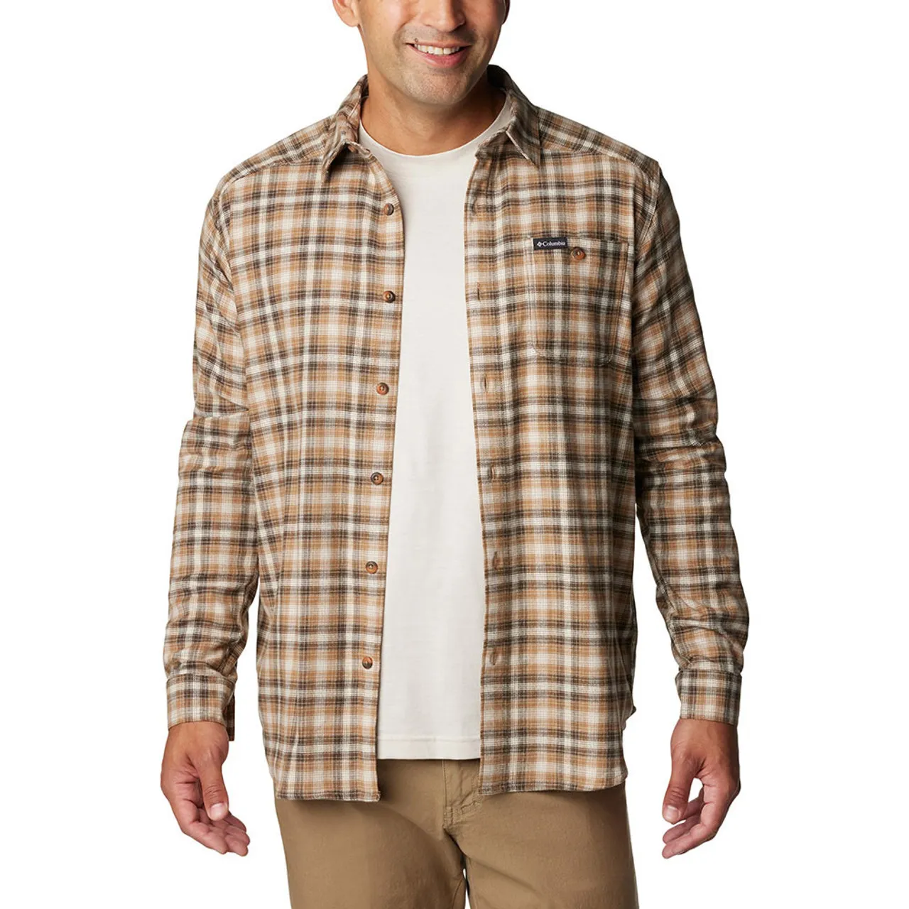 Men's Columbia Cornell Woods Flannel Long Sleeve Shirt