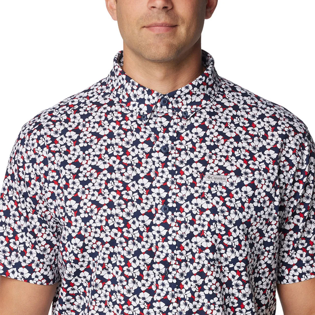 Men's Columbia Short Sleeve Rapid Rivers Print Shirt