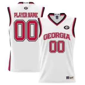 Men's GameDay Greats White Georgia Bulldogs NIL Pick-A-Player Lightweight Basketball Jersey