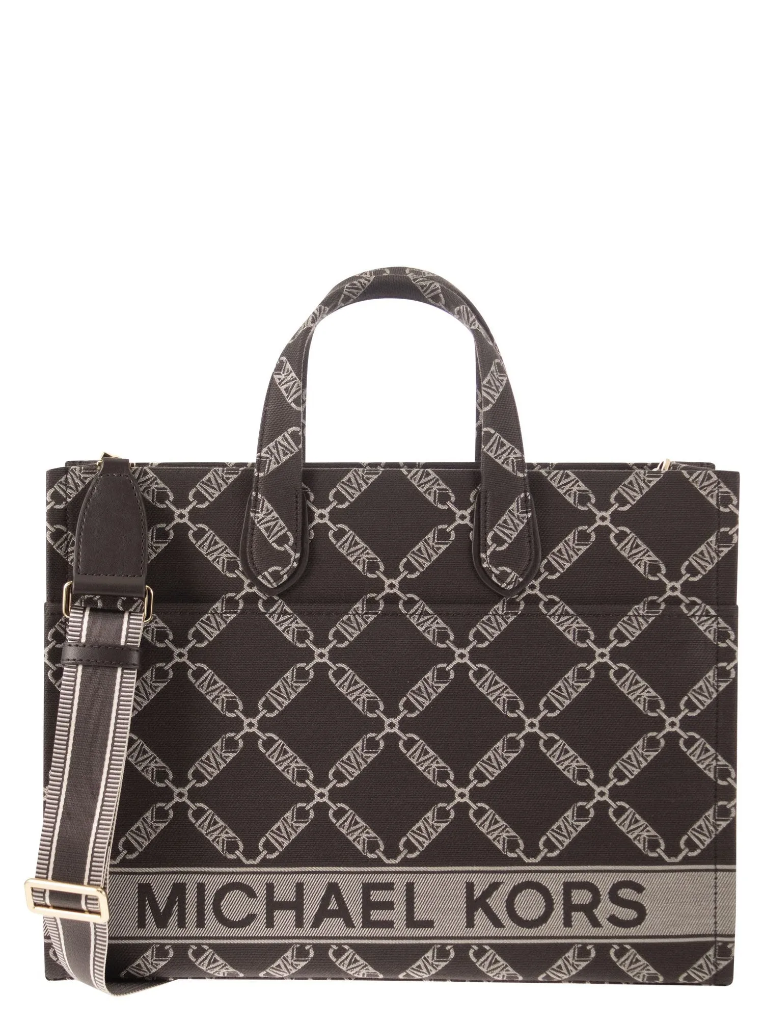 Michael Kors    Michael Kors Gigi Empire Jacquard Logo Tote Bag