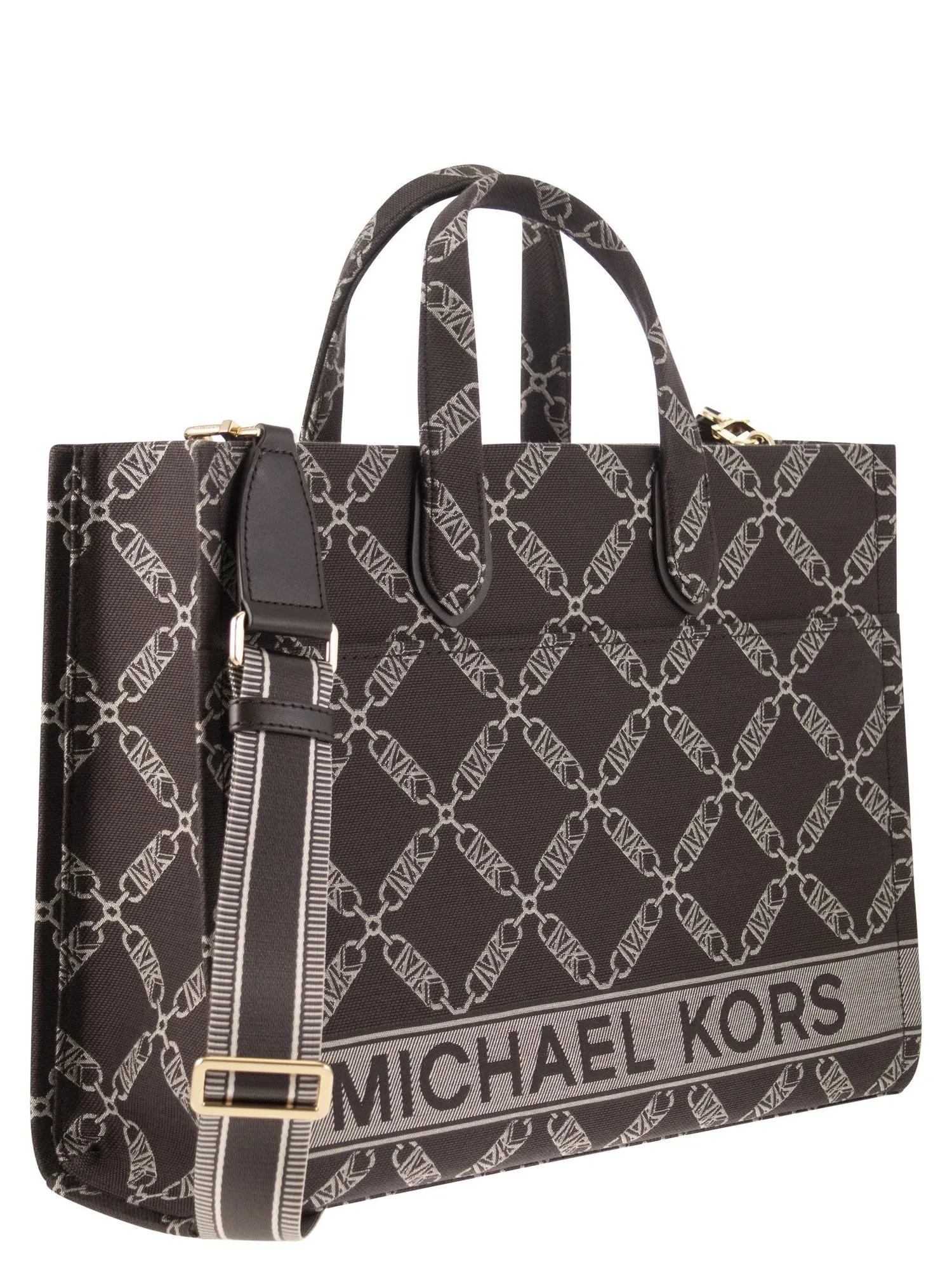 Michael Kors    Michael Kors Gigi Empire Jacquard Logo Tote Bag