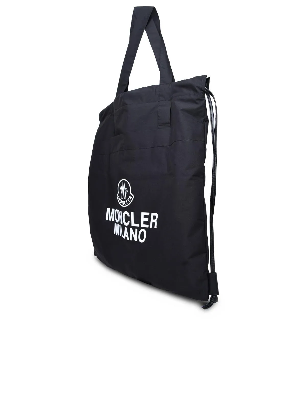 Moncler    Moncler Black Cotton Blend Tote Bag