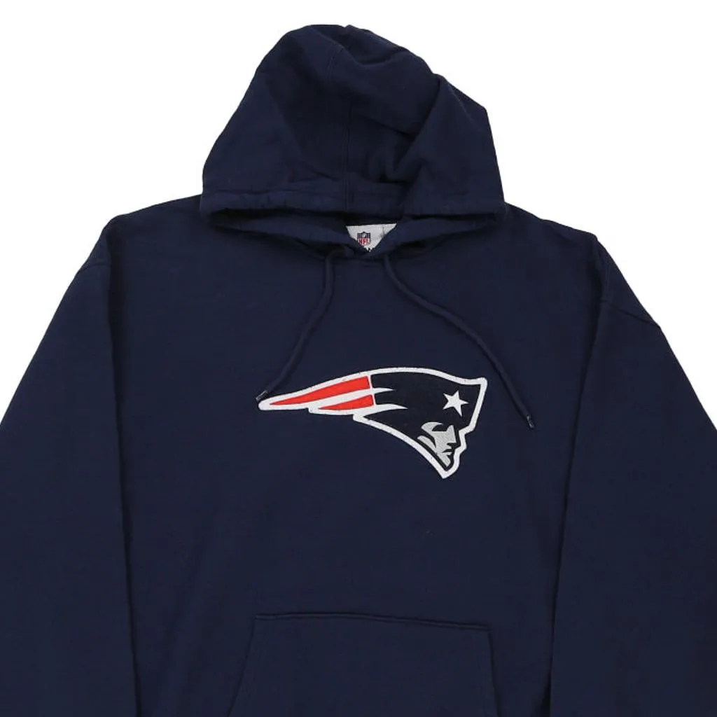 New England Patriots Nfl Hoodie - XL Navy Cotton Blend