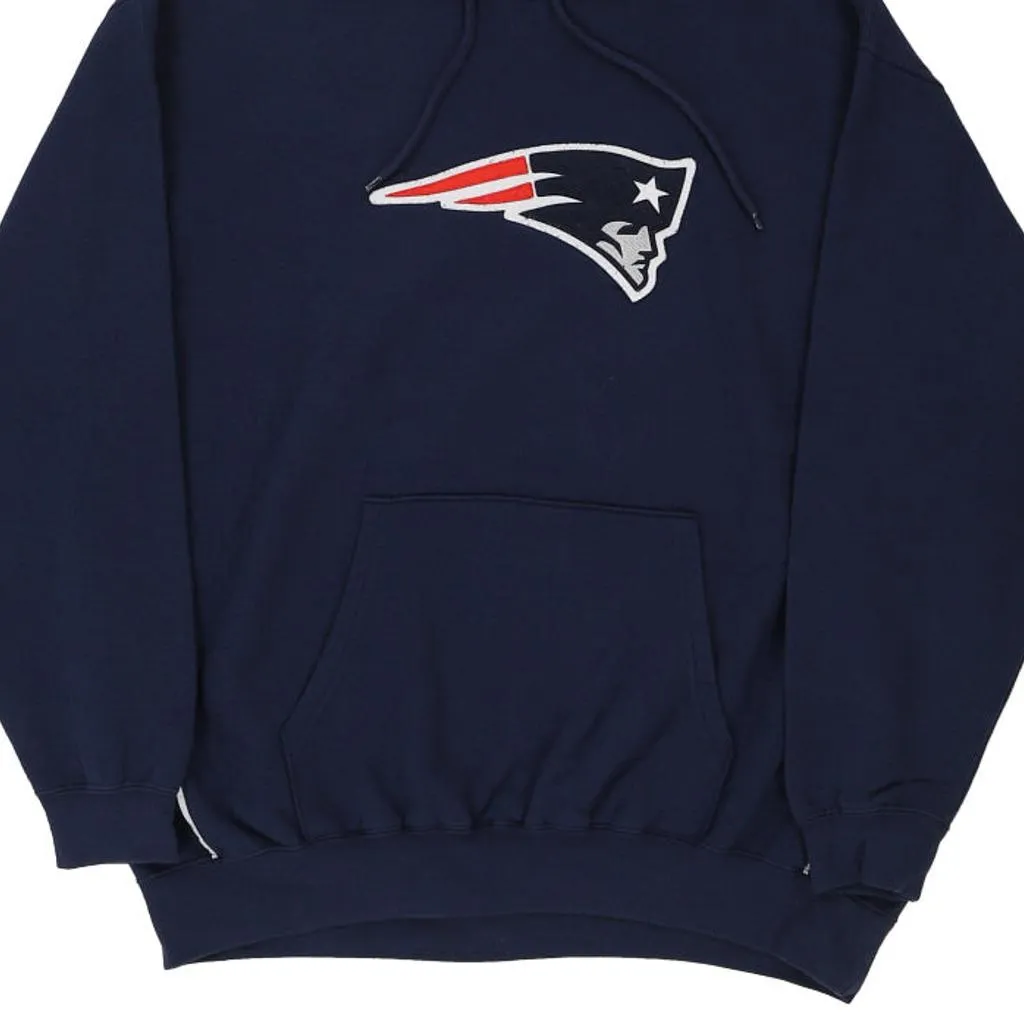 New England Patriots Nfl Hoodie - XL Navy Cotton Blend