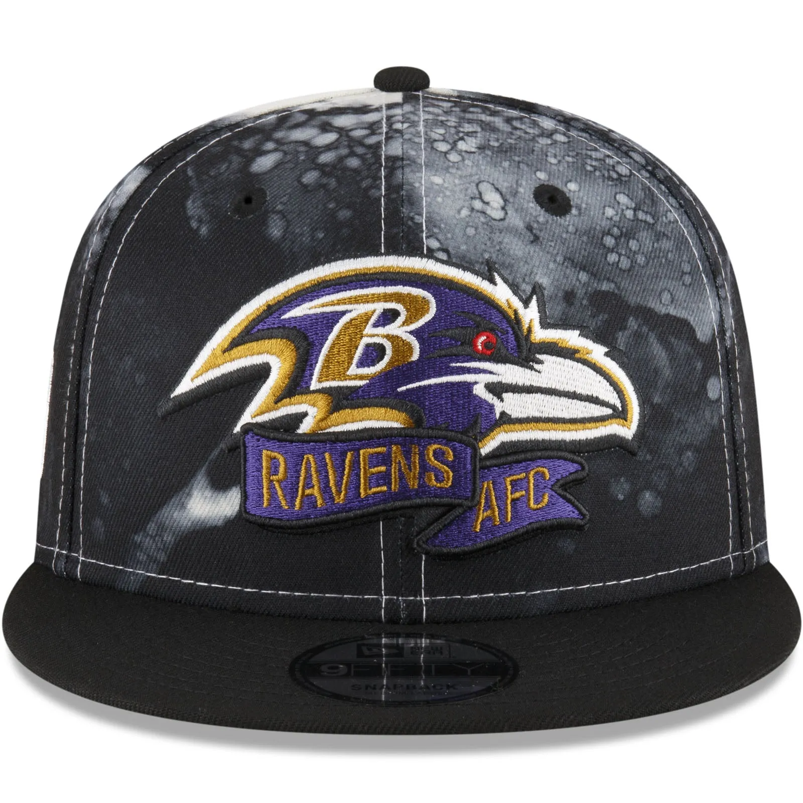 New Era Baltimore Ravens NFL 2022 Sideline Ink 9FIFTY Baseball Cap - Black