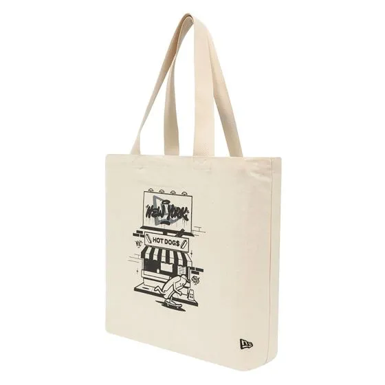 New Era NE Graphic Tote Bag New Era Ivory / Black