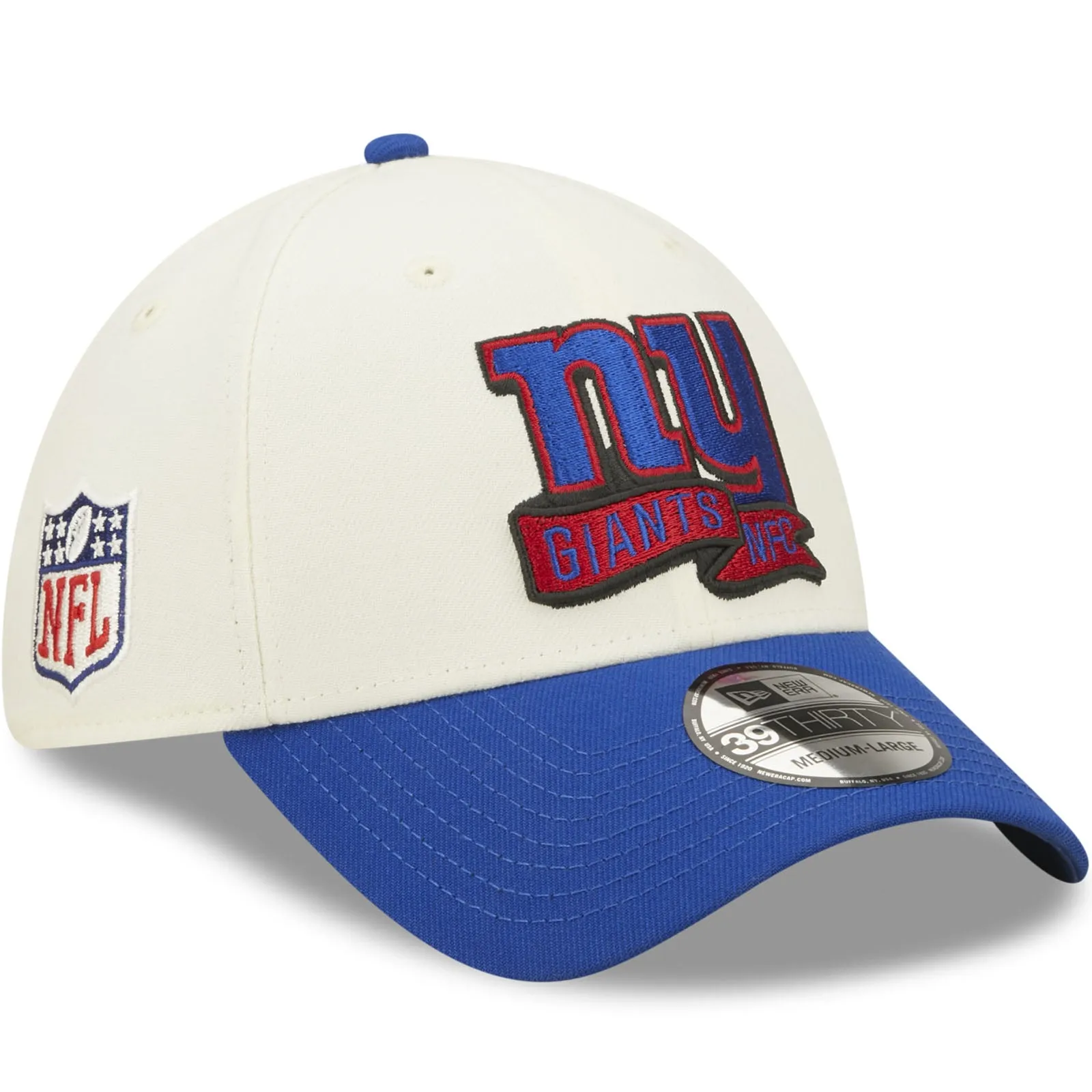New Era New York Giants NFL 39THIRTY Sideline 2022 Baseball Cap - White