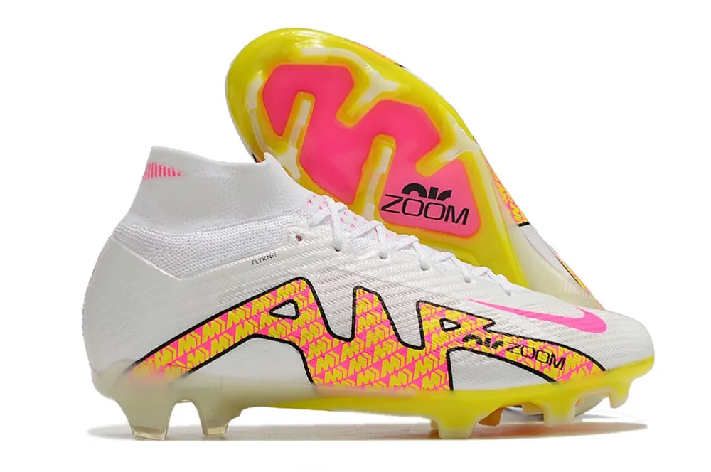 Nike Air Zoom Mercurial Superfly 9 Elite FG - White/Pink/Red