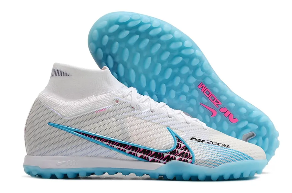 Nike Air Zoom Mercurial Superfly 9 Elite Turf Blast Pack - White/Blue/Laser Pink