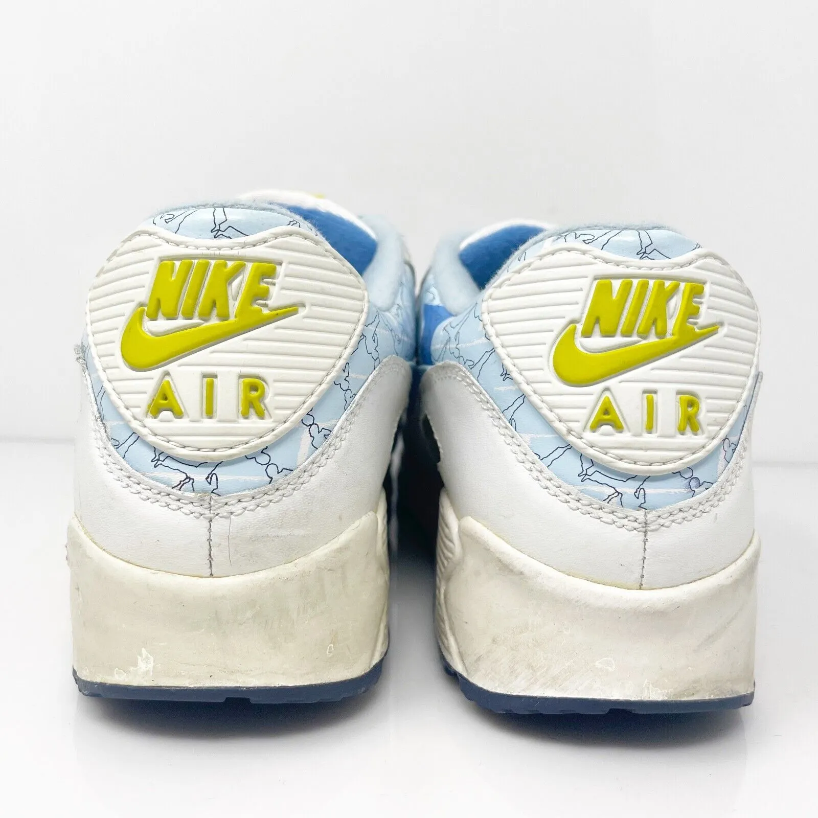 Nike Boys Air Max 90 CL 312153-141 White Casual Shoes Sneakers Size 6Y