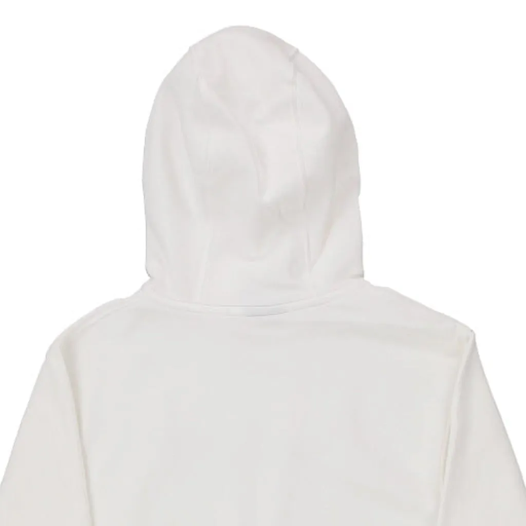 Nike Graphic Hoodie - Small White Cotton Blend