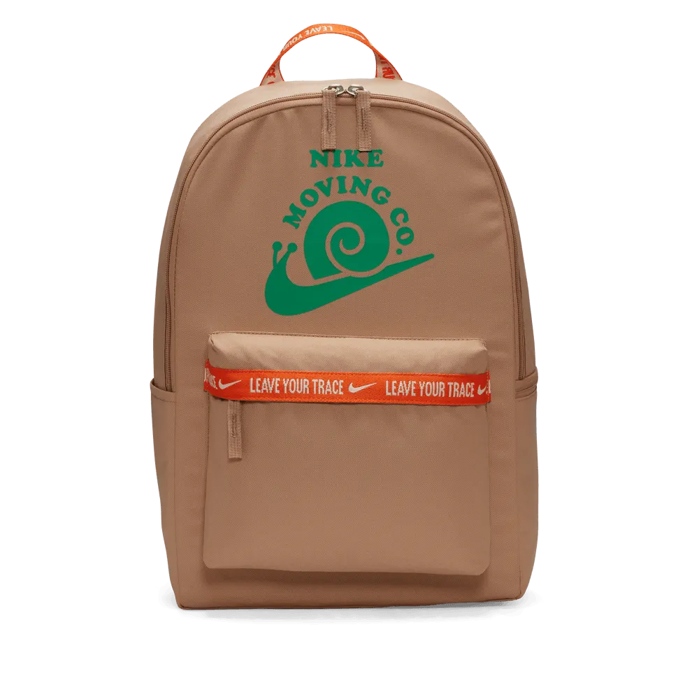 Nike Heritage Backpack 'Hemp/Safety Orange'