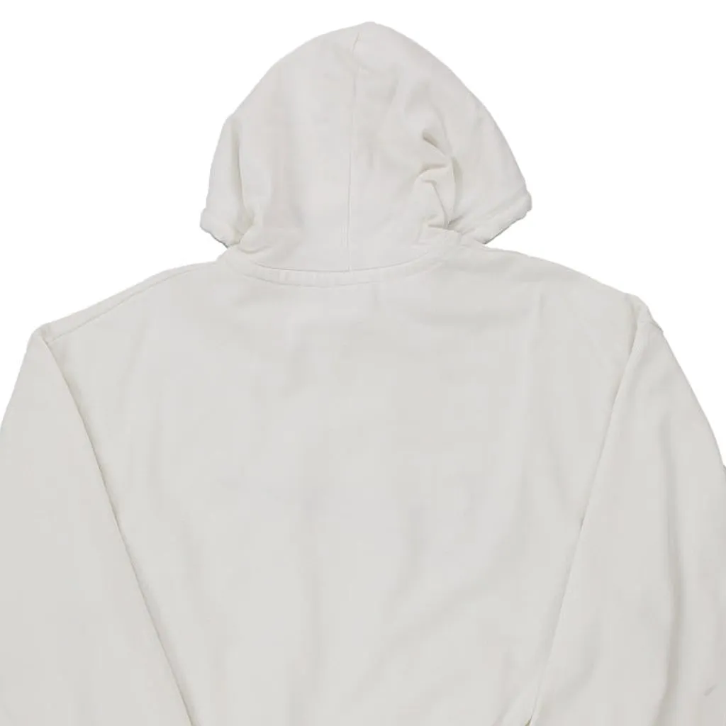 Nike Hoodie - Large White Cotton Blend