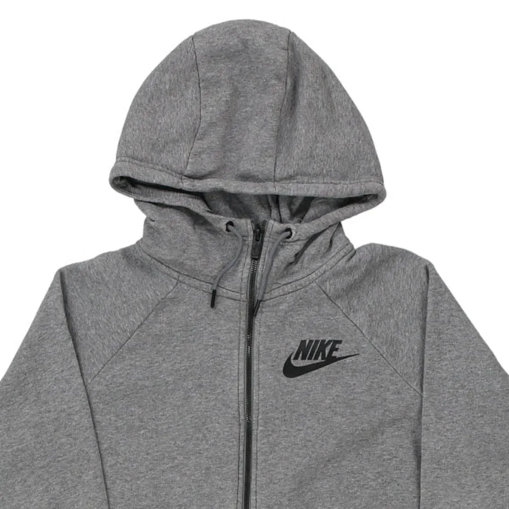 Nike Hoodie - Small Grey Cotton Blend