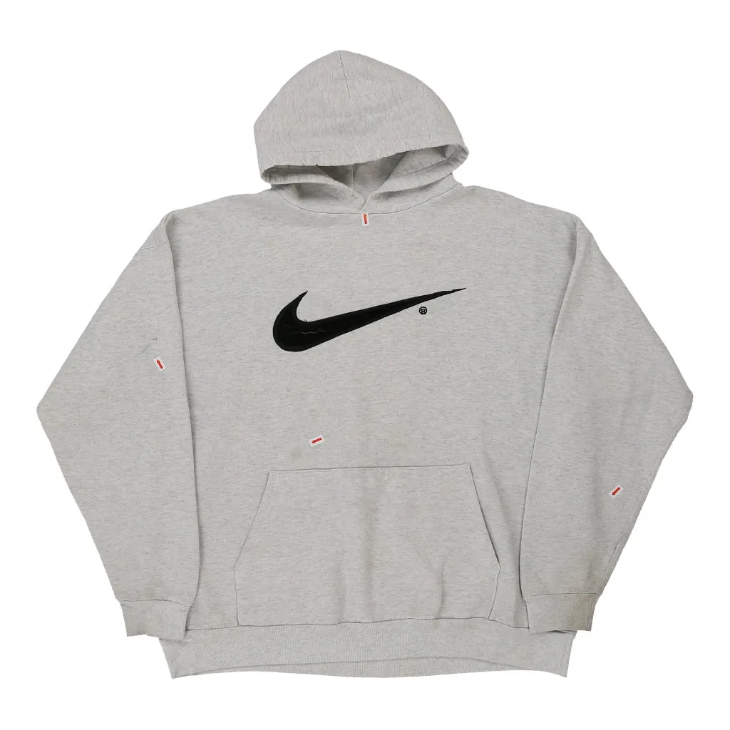 Nike Hoodie - XL Grey Cotton Blend