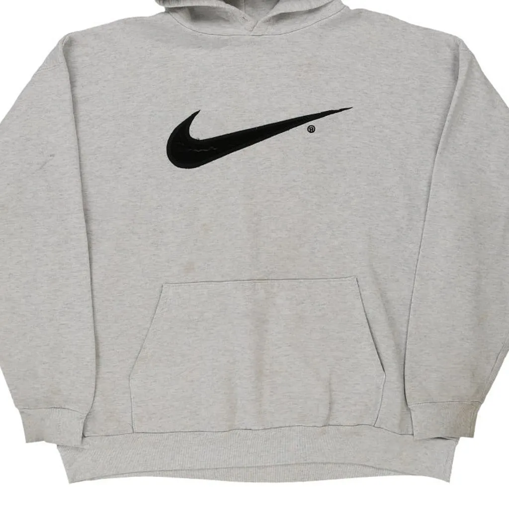 Nike Hoodie - XL Grey Cotton Blend