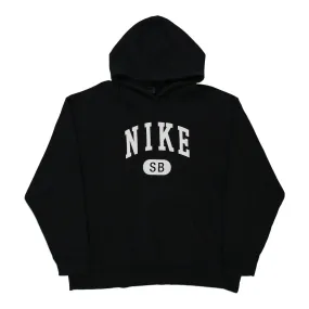 Nike Spellout Hoodie - 2XL Black Cotton Blend