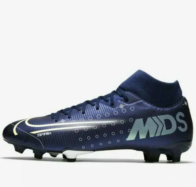 Nike superfly 7 academy mds fg/mg soccer football cleats blue/white [bq5427-401]