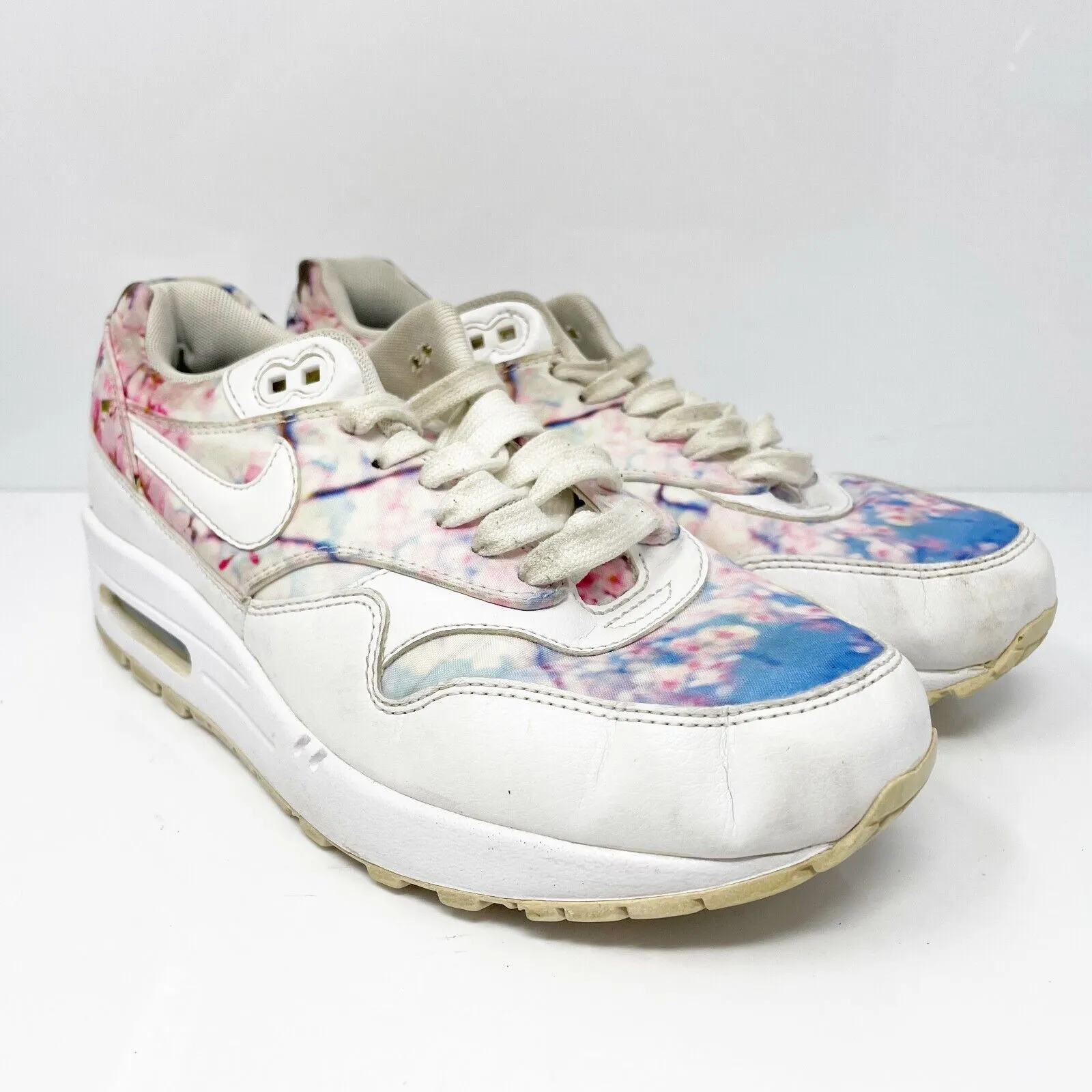 Nike Womens Air Max 1 528898-102 Multicolor Running Shoes Sneakers Size 8