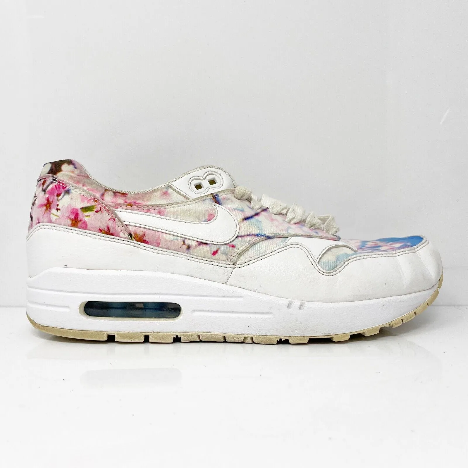 Nike Womens Air Max 1 528898-102 Multicolor Running Shoes Sneakers Size 8