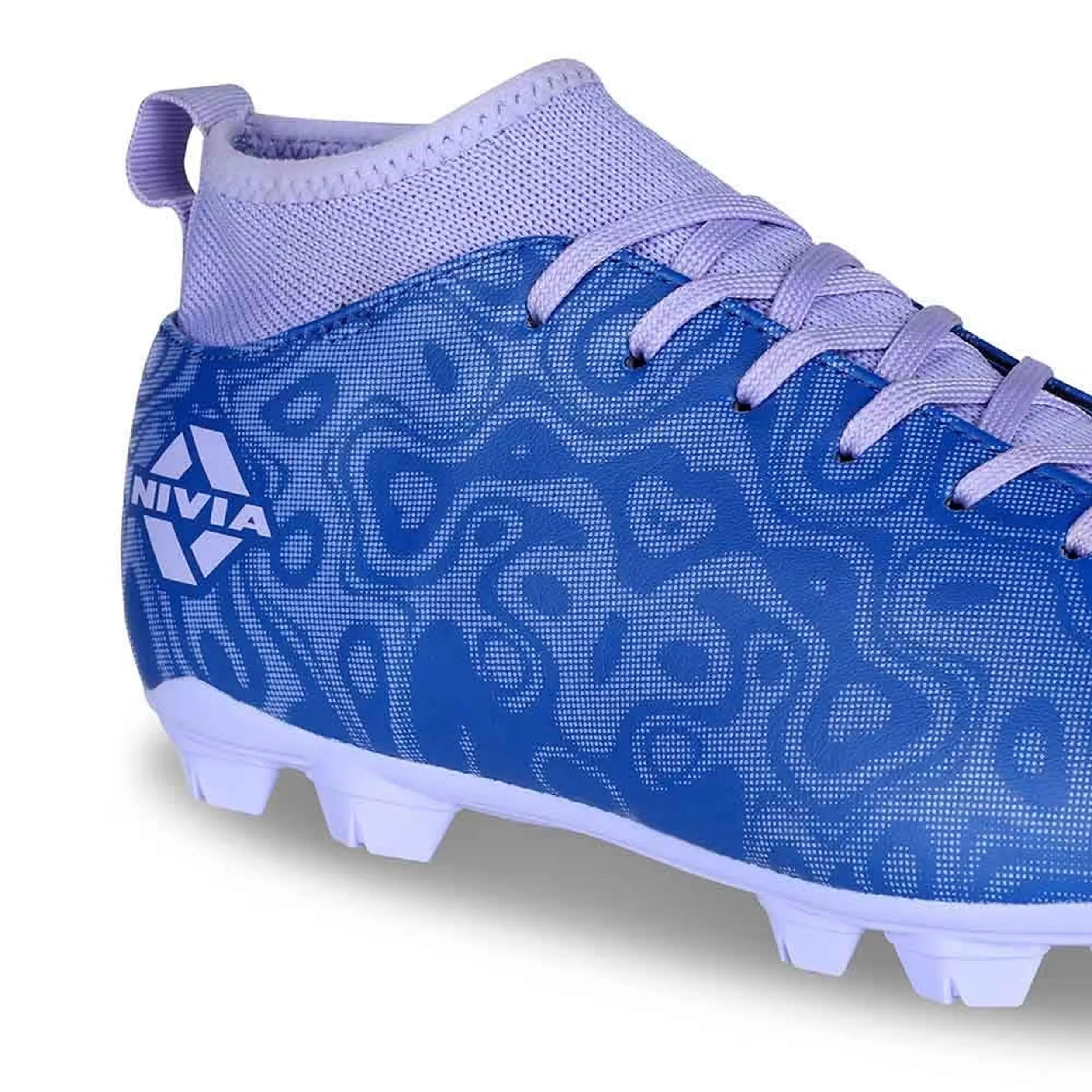 Nivia Carbonite 5.0 Pro Football Stud - Blue