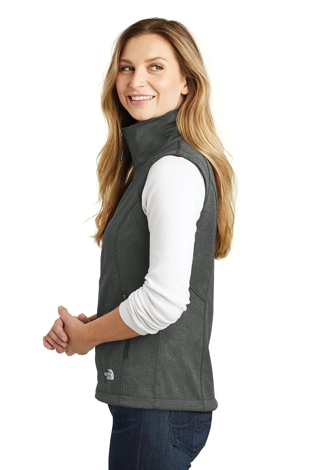 North Face Ladies Ridgewall Soft Shell Vest TNF Dark Grey Heather