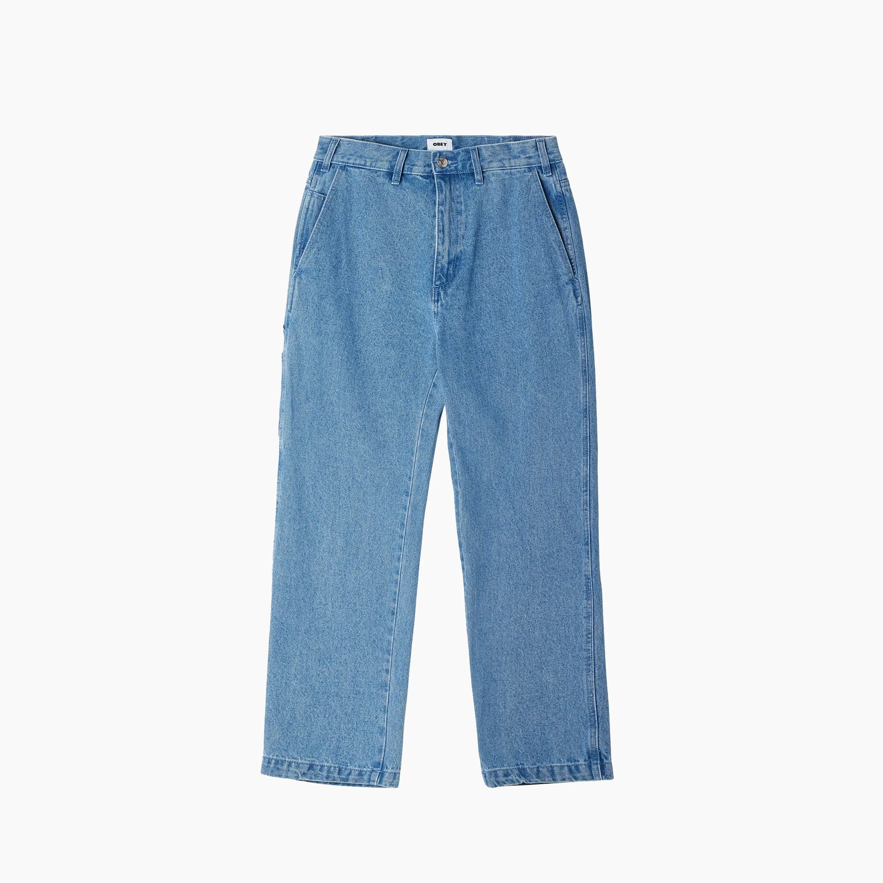 OBEY CLOTHING HARDWORK CARPENTER DENIM LIGHT INDIGO - 142010078