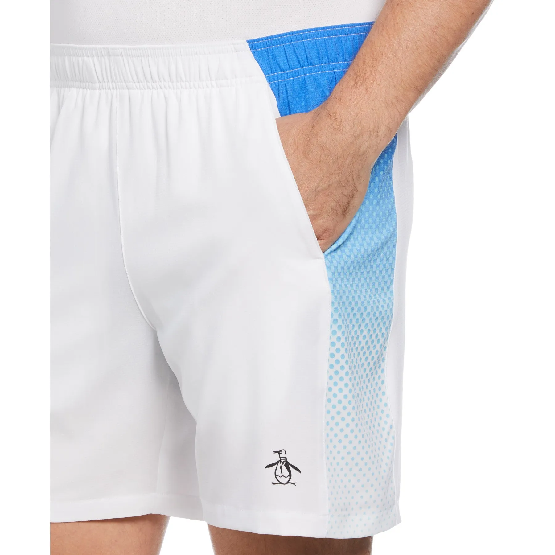 Ombre Tennis Ball Performance Tennis Shorts In Bright White