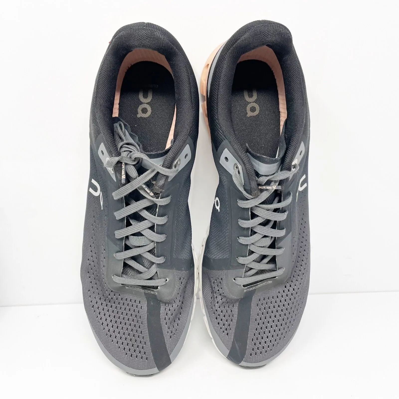 On Womens Cloudflow Black Running Shoes Sneakers Size 10.5