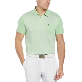 Original Colour Block Golf Polo In Green Ash
