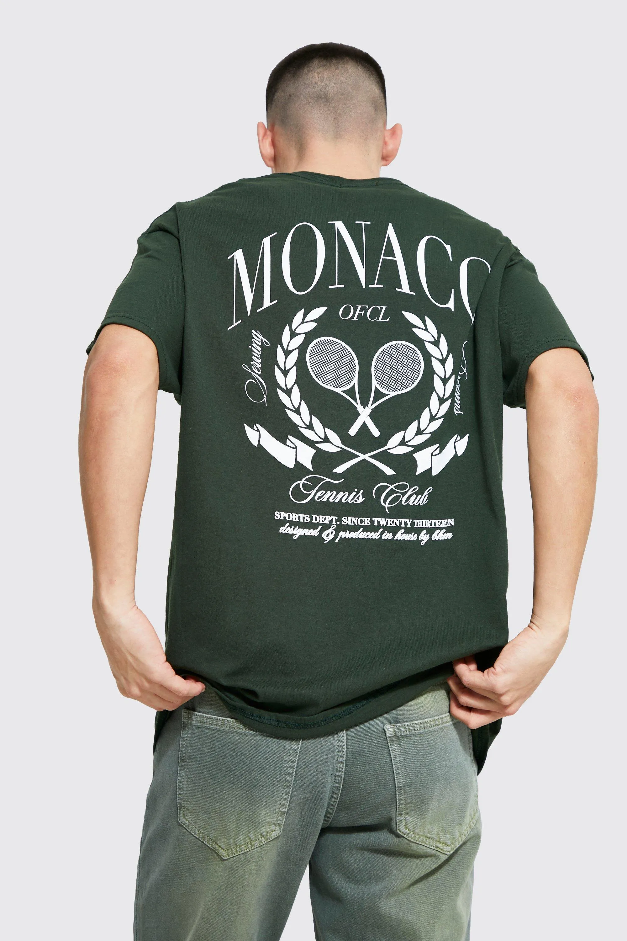 Oversized Monaco Tennis Graphic T-shirt