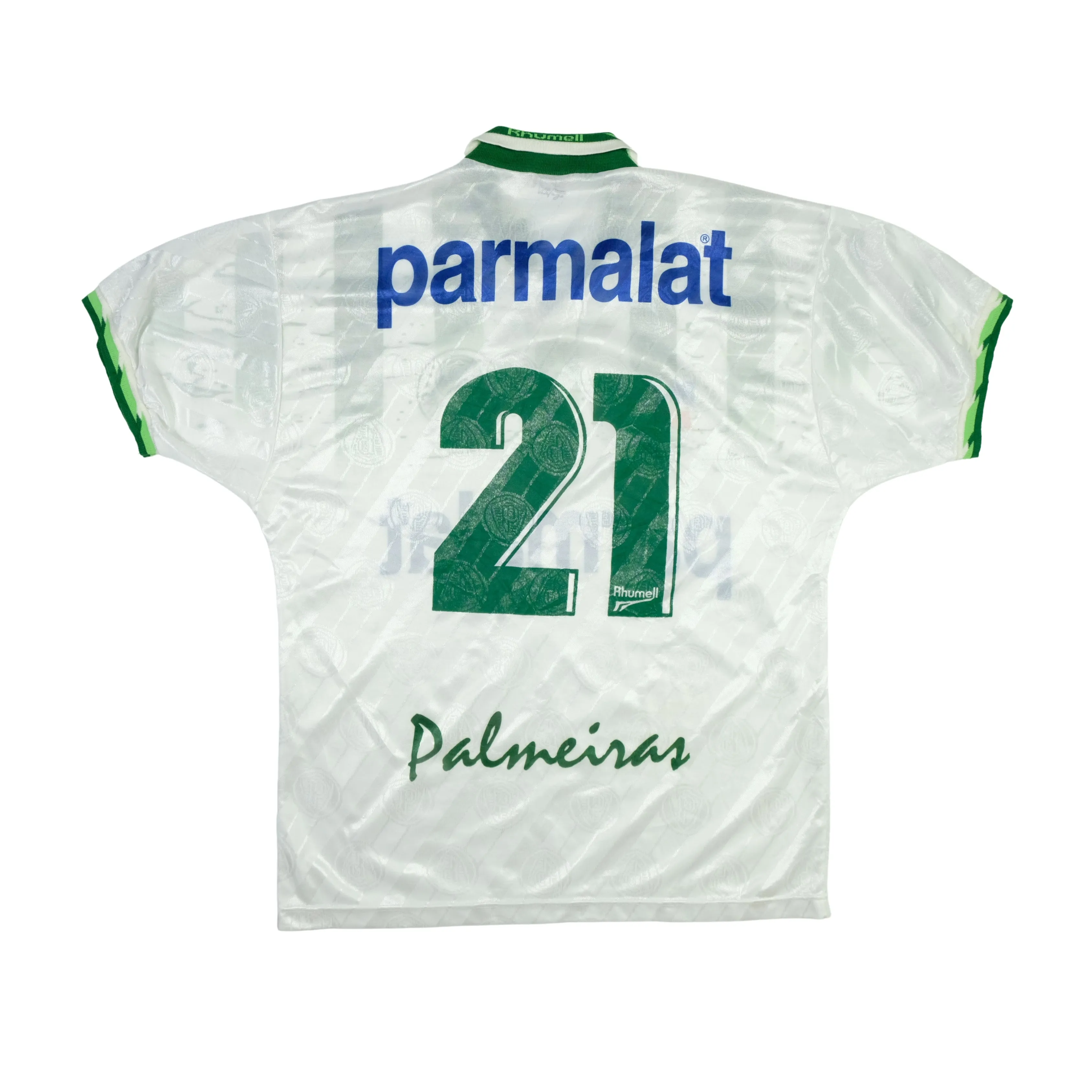 Palmeiras (Brazil) Rhummel Parmalat Original 1996 Away Football Shirt Large