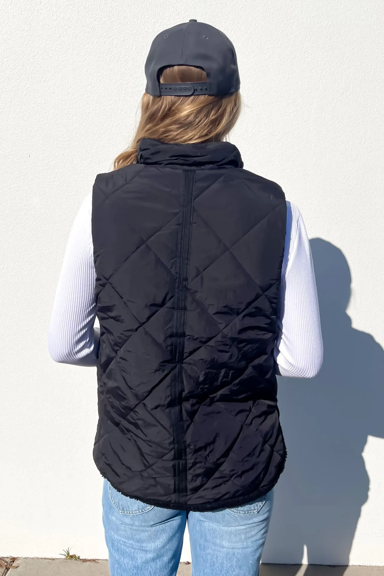 Pamela Reversible Vest Black