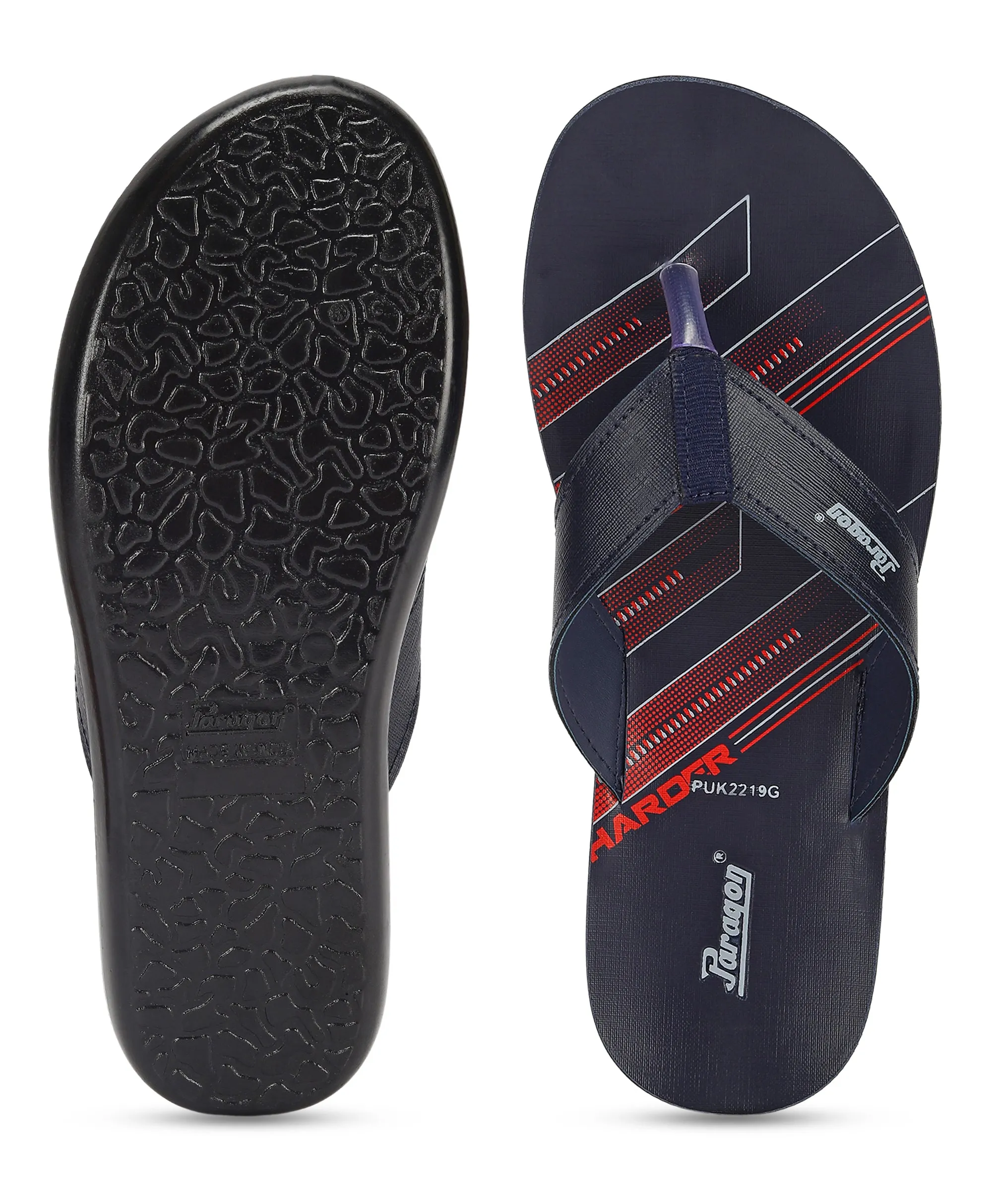 Paragon  PUK2219G Men Stylish Lightweight Flipflops | Casual & Comfortable Daily-wear Slippers for Indoor & Outdoor | For Everyd