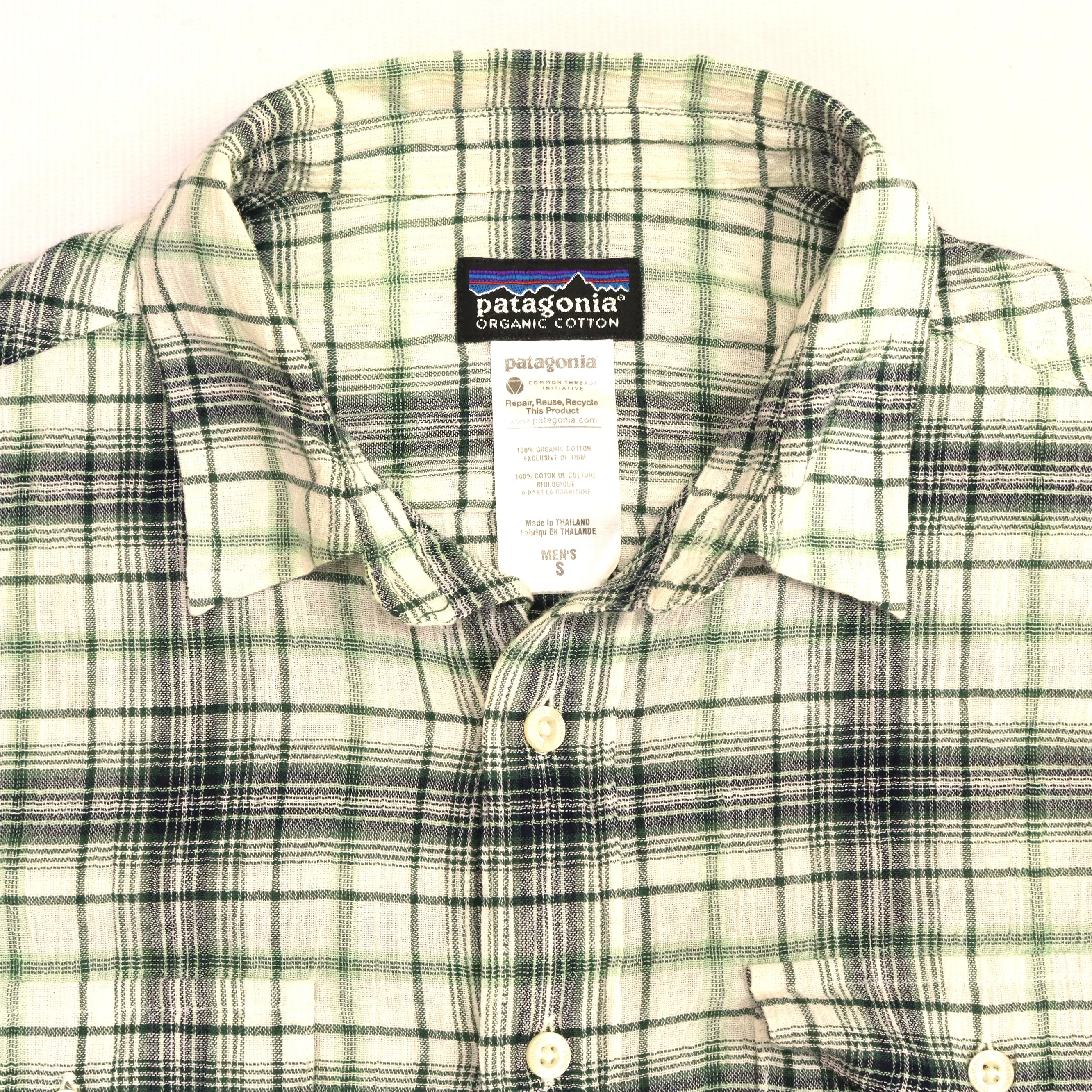 Patagonia Checkered Flannel Shirt Beige Black