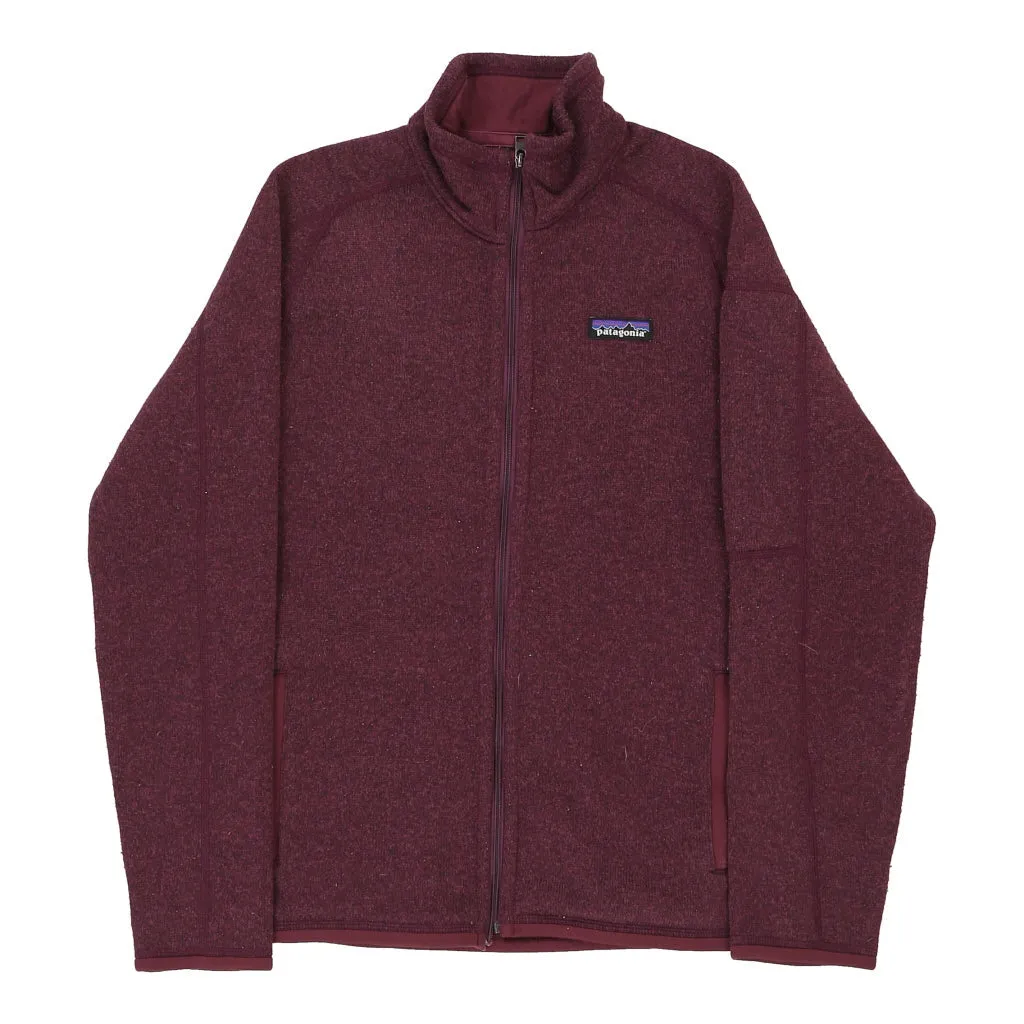 Patagonia Fleece - Small Burgundy Polyester