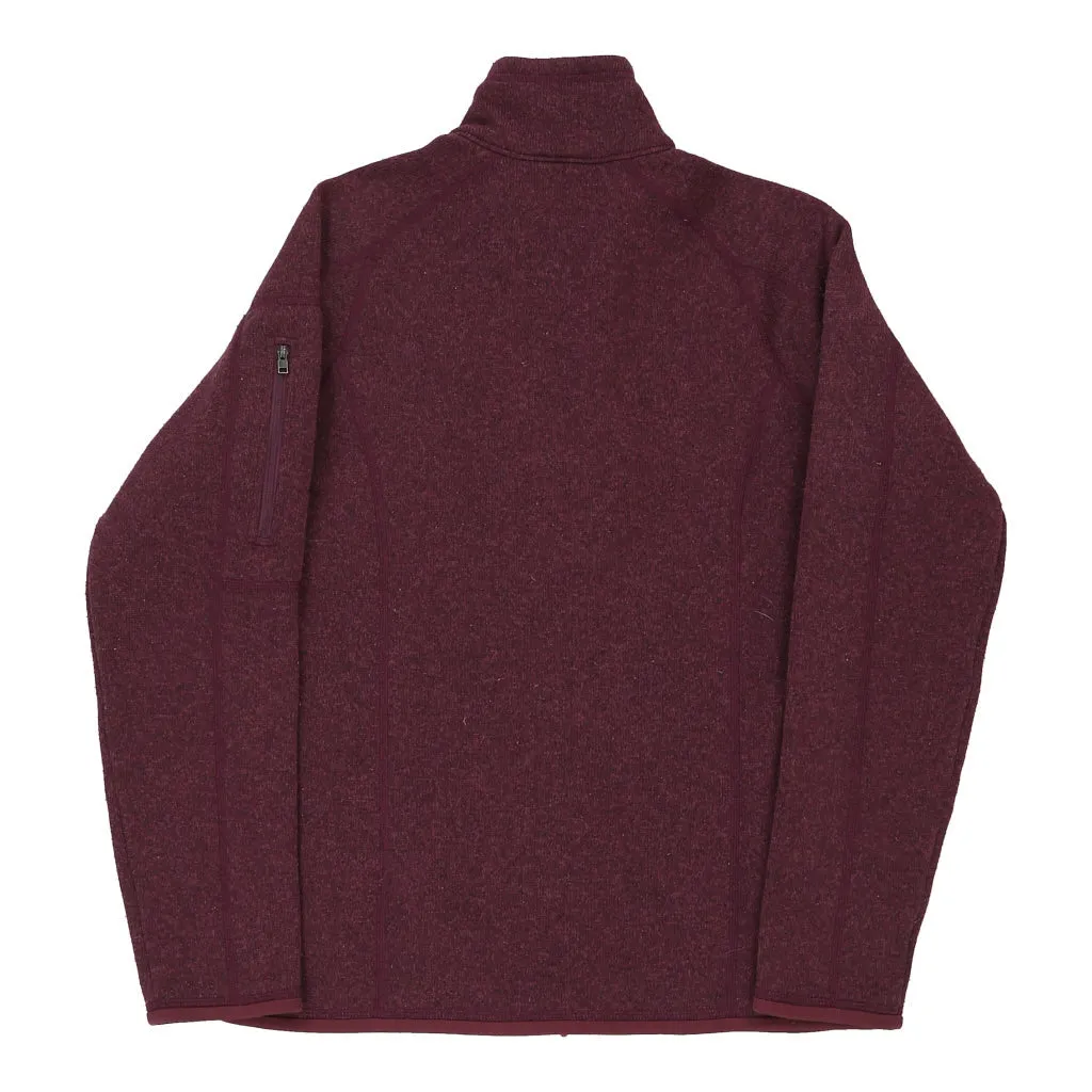 Patagonia Fleece - Small Burgundy Polyester