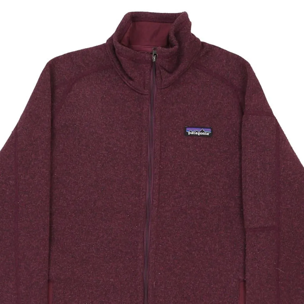 Patagonia Fleece - Small Burgundy Polyester