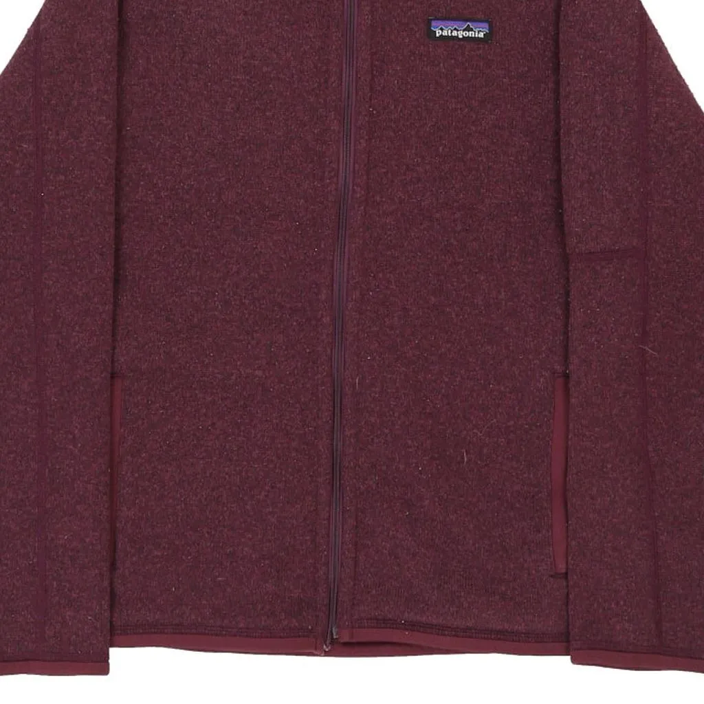 Patagonia Fleece - Small Burgundy Polyester