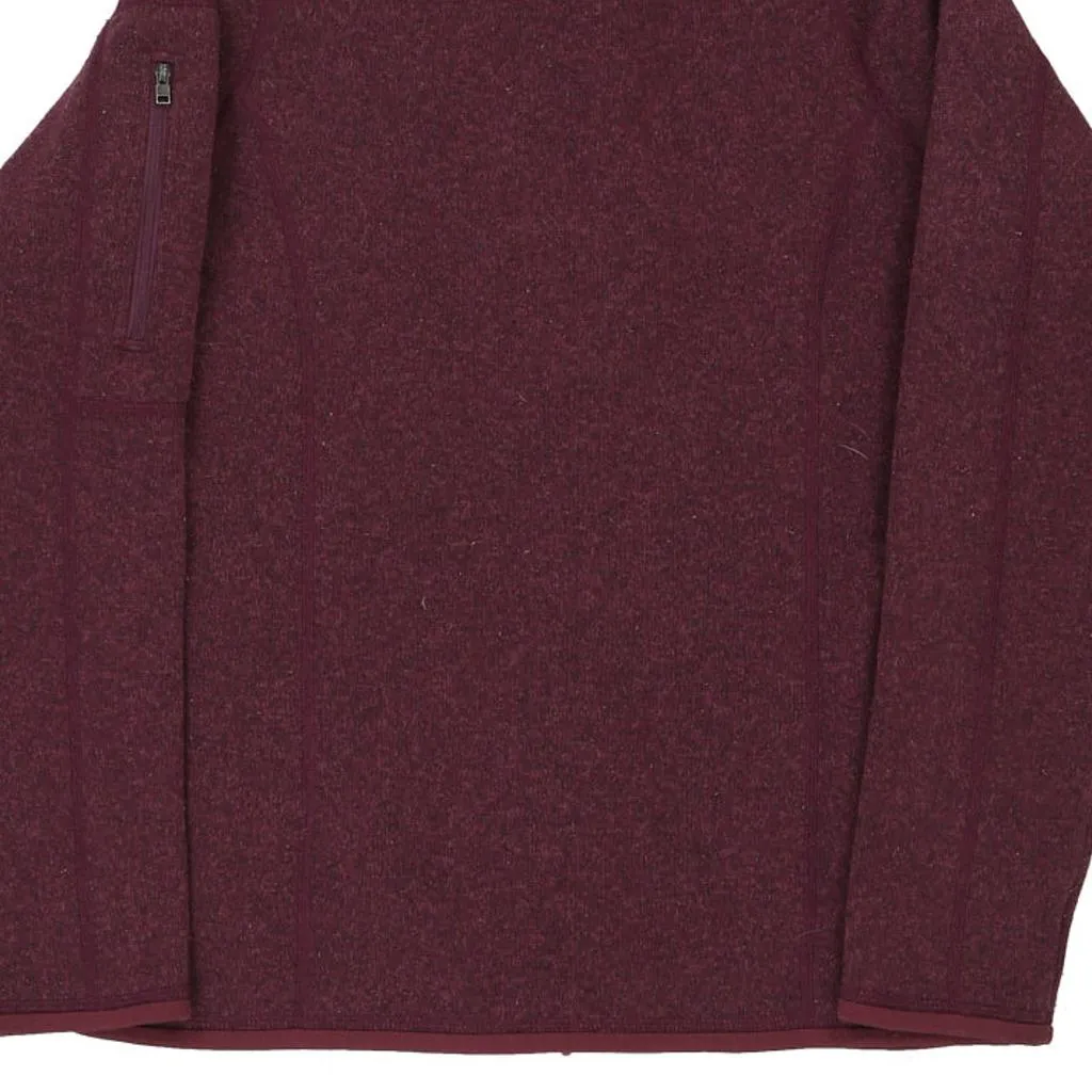 Patagonia Fleece - Small Burgundy Polyester