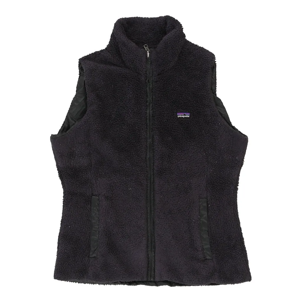 Patagonia Reversible Fleece Gilet - Large Purple Polyester