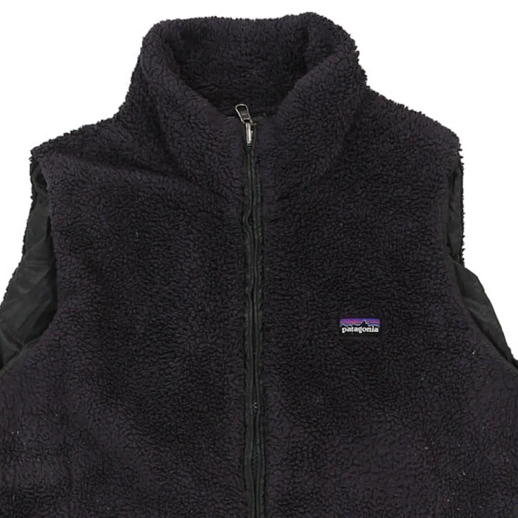 Patagonia Reversible Fleece Gilet - Large Purple Polyester