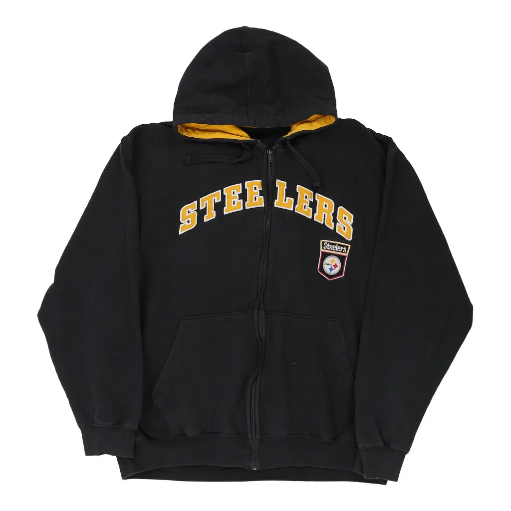 Pittsburgh Steelers Nfl Hoodie - XL Black Cotton Blend