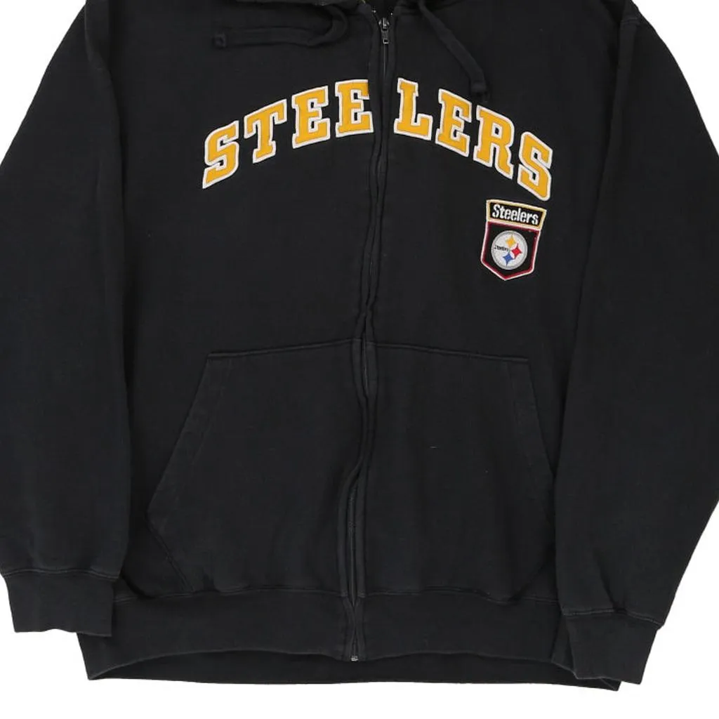 Pittsburgh Steelers Nfl Hoodie - XL Black Cotton Blend